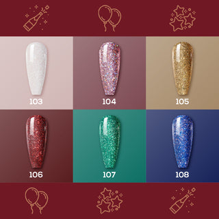 Lavis Gel Emily On Vacation Set G1 (6 colors) : 103, 104, 105, 106, 107, 108