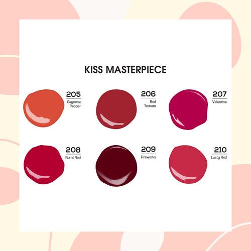 Lavis Gel Kiss Masterpiece Set G4 (6 colors) : 205, 206, 207, 208, 209, 210