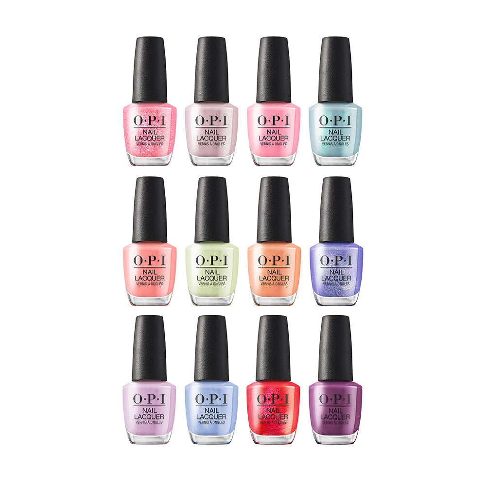 OPI Spring Xbox Nail Lacquer Collection (12 Colors): D50, 51, 52, 53, 54, 55, 56, 57, 58, 59, 60, 61