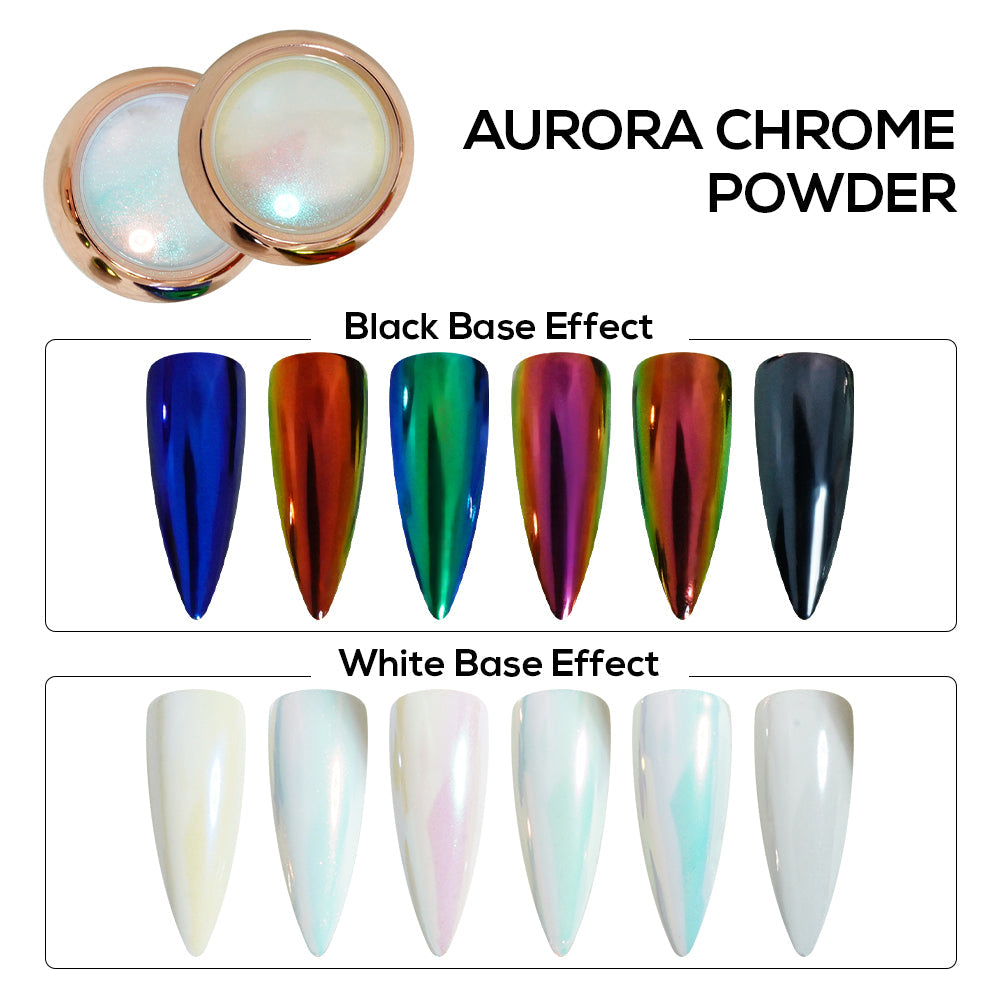 Set Aurora Chrome Powder_ 01-05, Pearl