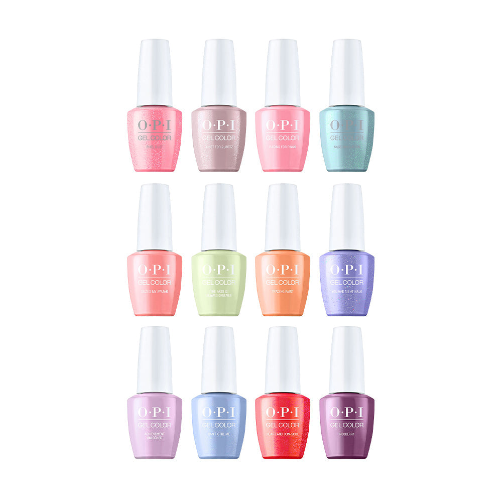 OPI Spring Xbox Gel Color Collection (12 Colors): D50, 51, 52, 53, 54, 55, 56, 57, 58, 59, 60, 61