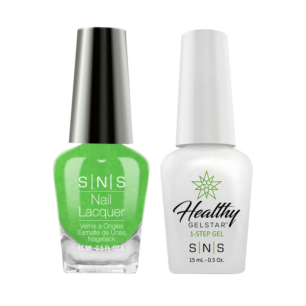 SNS SG10 Emerald Temple - SNS Gel Polish & Matching Nail Lacquer Duo Set - 0.5oz