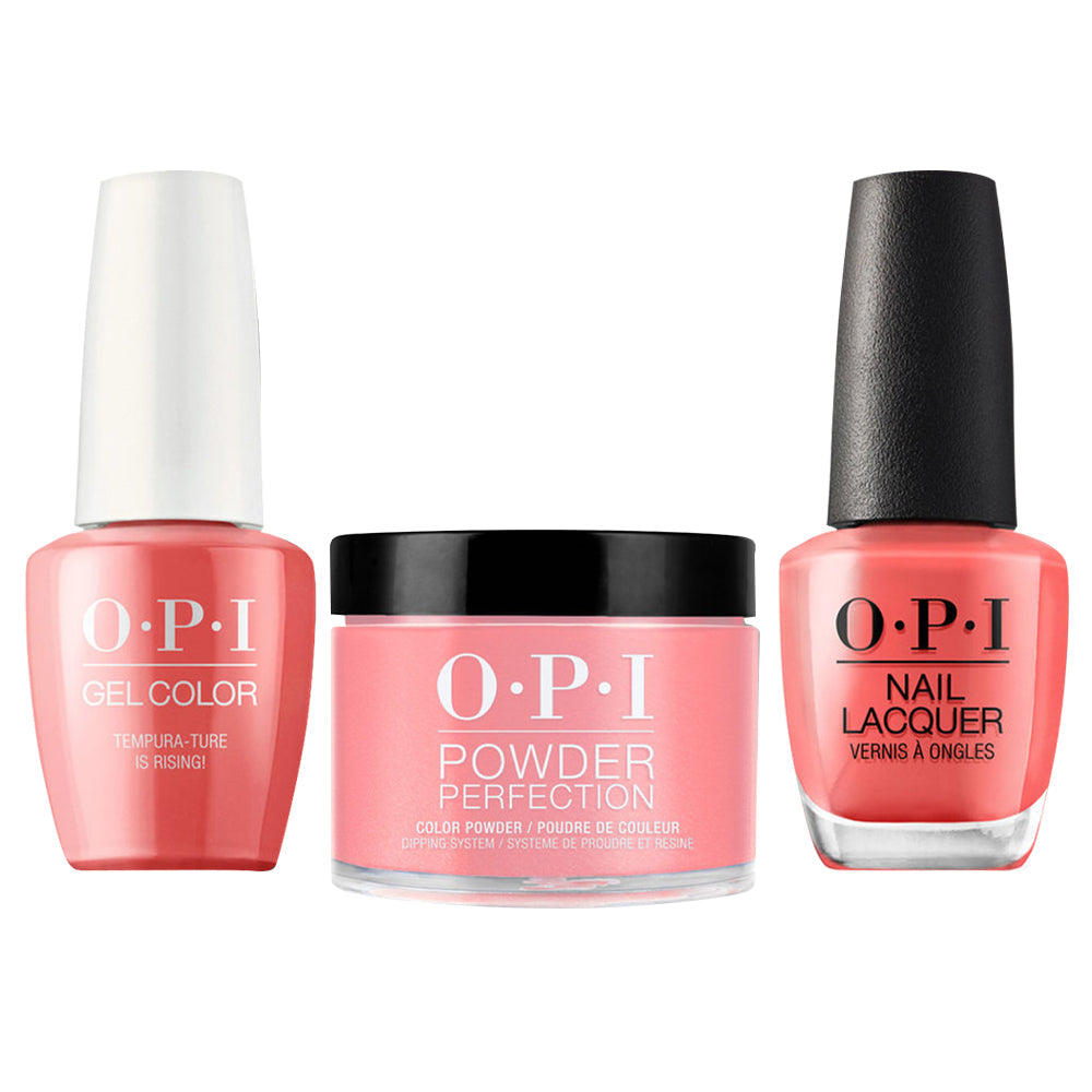 OPI 3 in 1 - T89 Tempura-ture is Rising! - Dip, Gel & Lacquer Matching