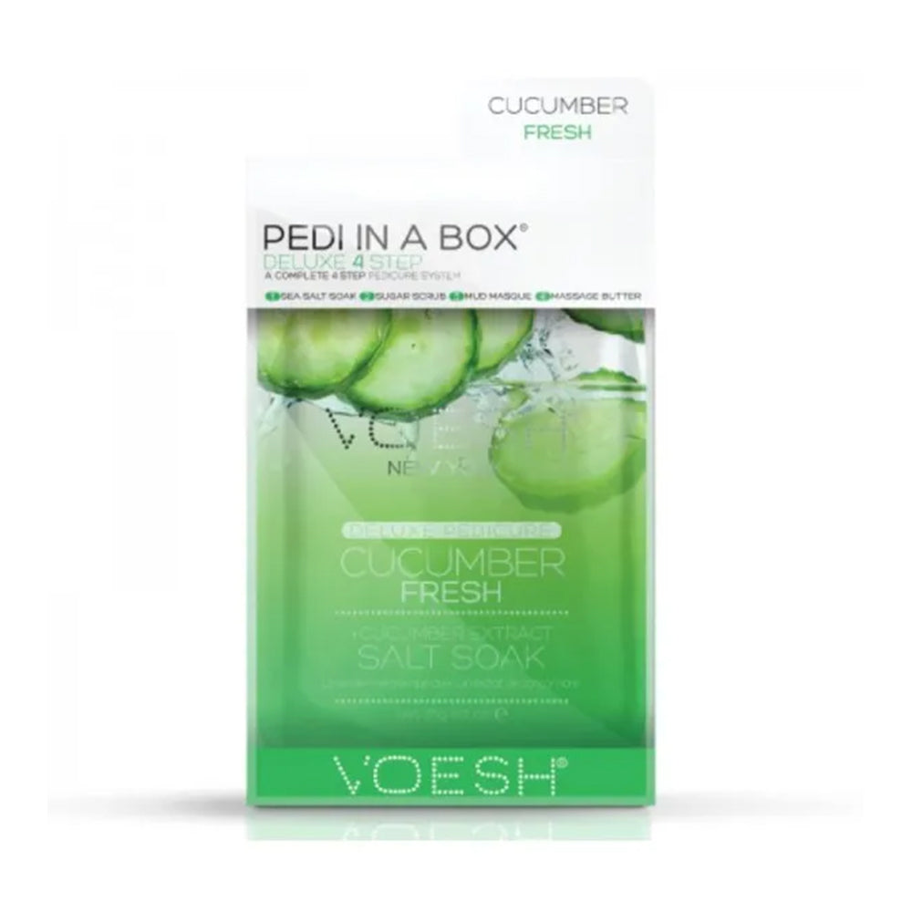 VOESH - CASE OF 50 Pedi a Box (4 Step) - CUCUMBER FRESH