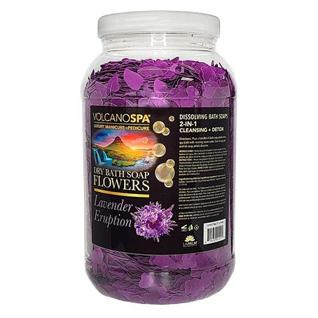 La Palm Volcano Spa Dry Bath Soap Flowers 1G - Lavender