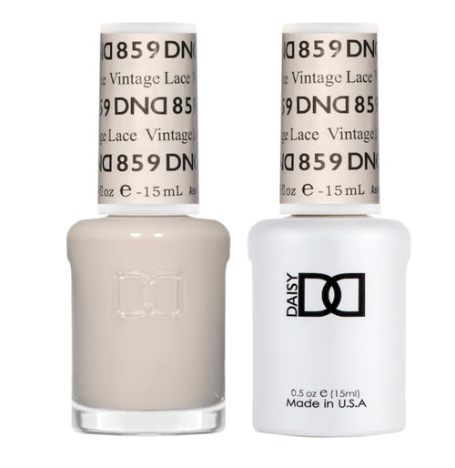 DND Gel Nail Polish Duo - 859 Vintage Lace - DND Sheer Collection