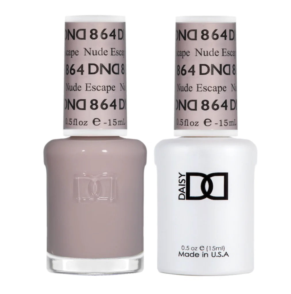 DND Gel Nail Polish Duo - 864 Nude Escape - DND Sheer Collection